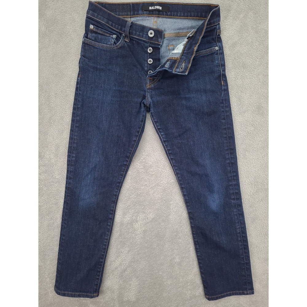 Baldwin The 76 Skinny Womens‎ Jeans  Sz 31 Measures 29X25 Button Fly Stretch